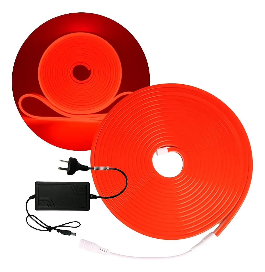 manguera neon led color rojo